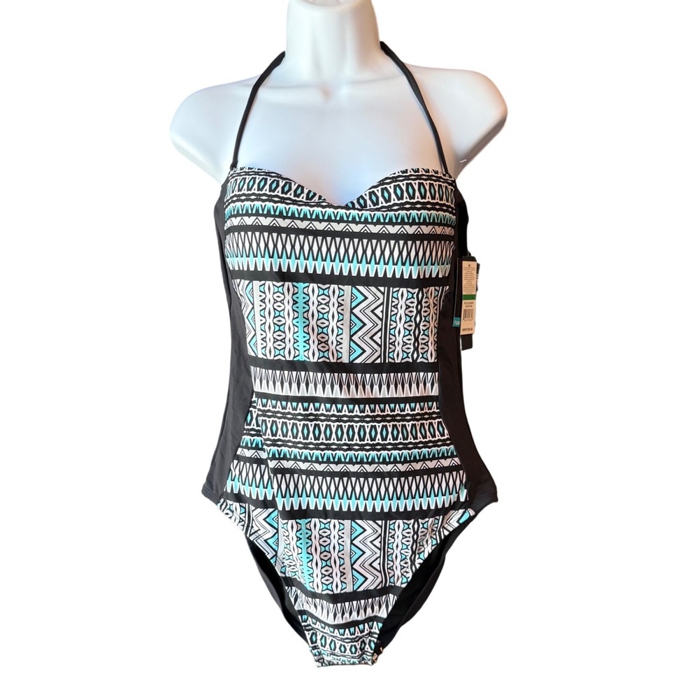 Kenneth‎ Cole Reaction One Piece Swimsuit Tummy Toner Size Large New With Tags